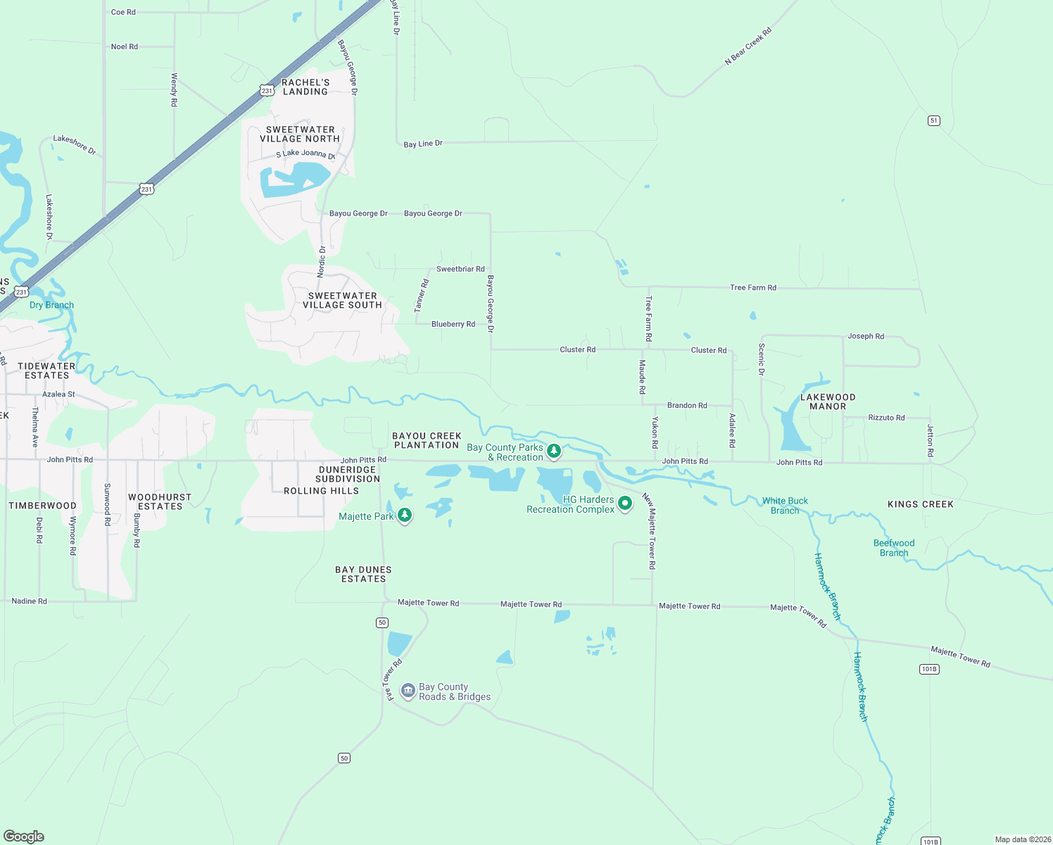 map of restaurants, bars, coffee shops, grocery stores, and more near 7908 Brandon Road in Panama City