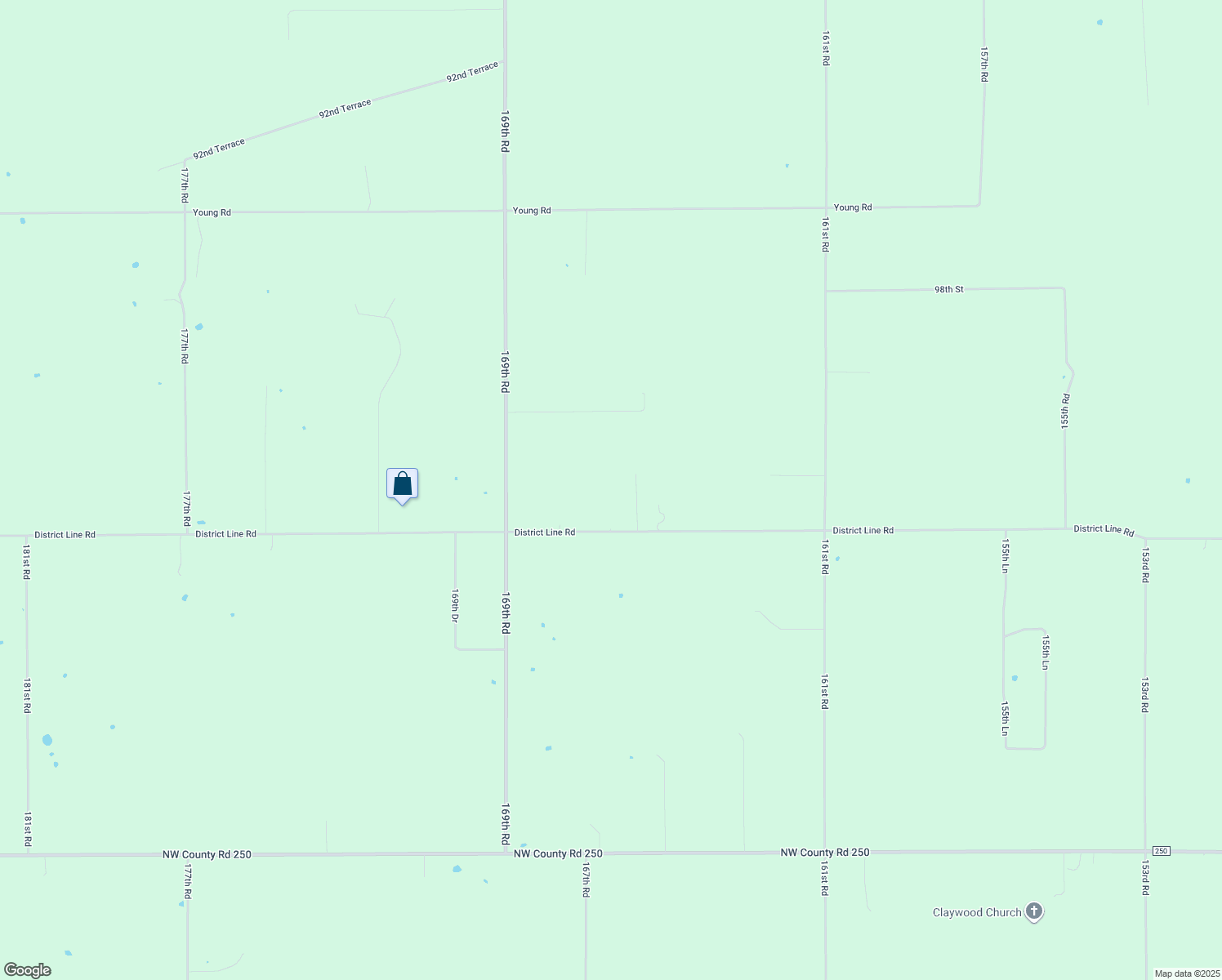 map of restaurants, bars, coffee shops, grocery stores, and more near 16565 104th Street in Live Oak