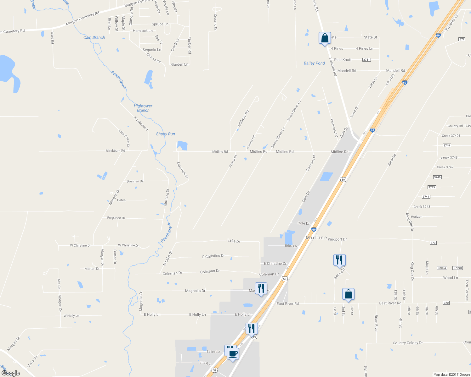 map of restaurants, bars, coffee shops, grocery stores, and more near 12568 Lewis Road in Cleveland