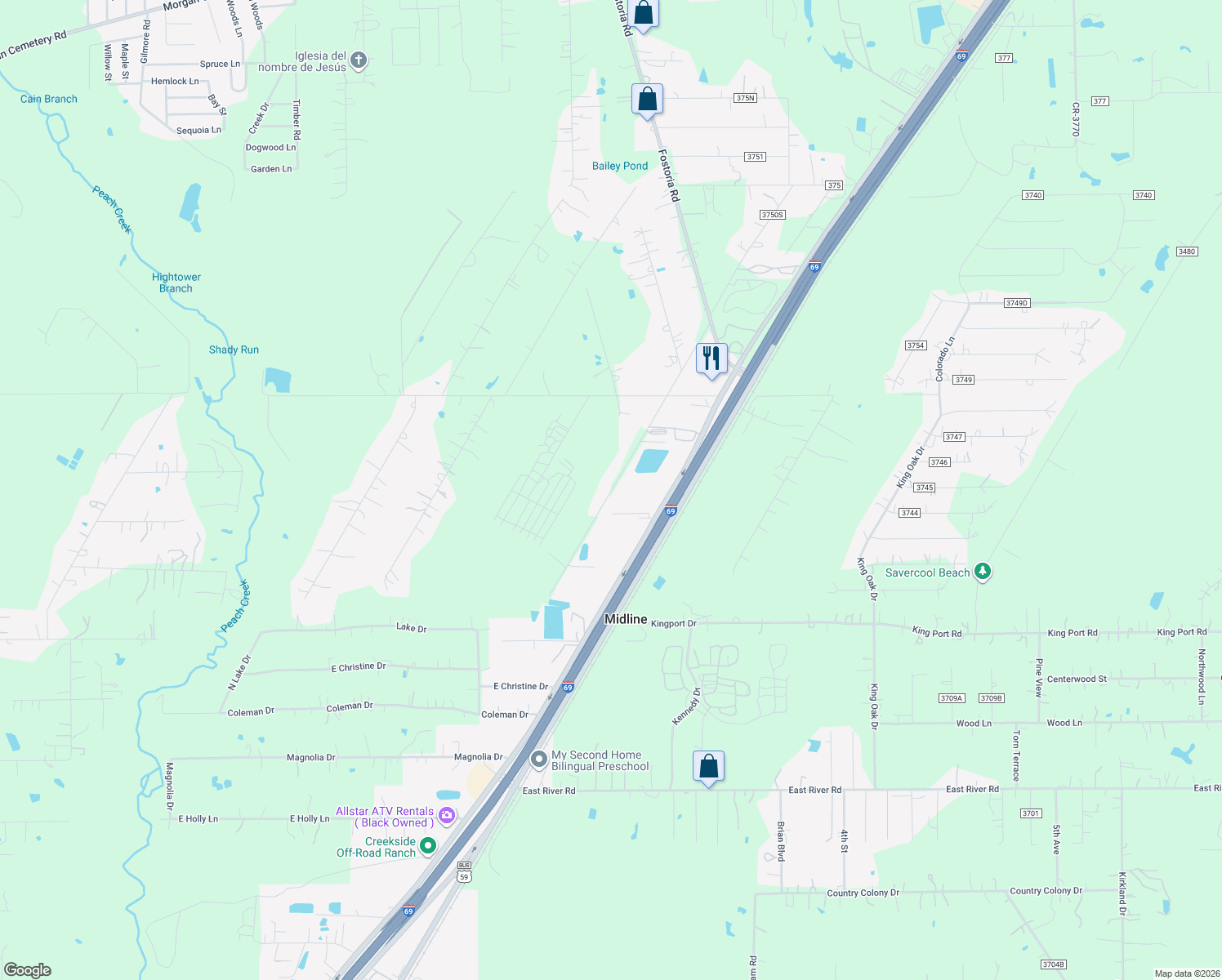 map of restaurants, bars, coffee shops, grocery stores, and more near 12424 Cole Drive in Cleveland