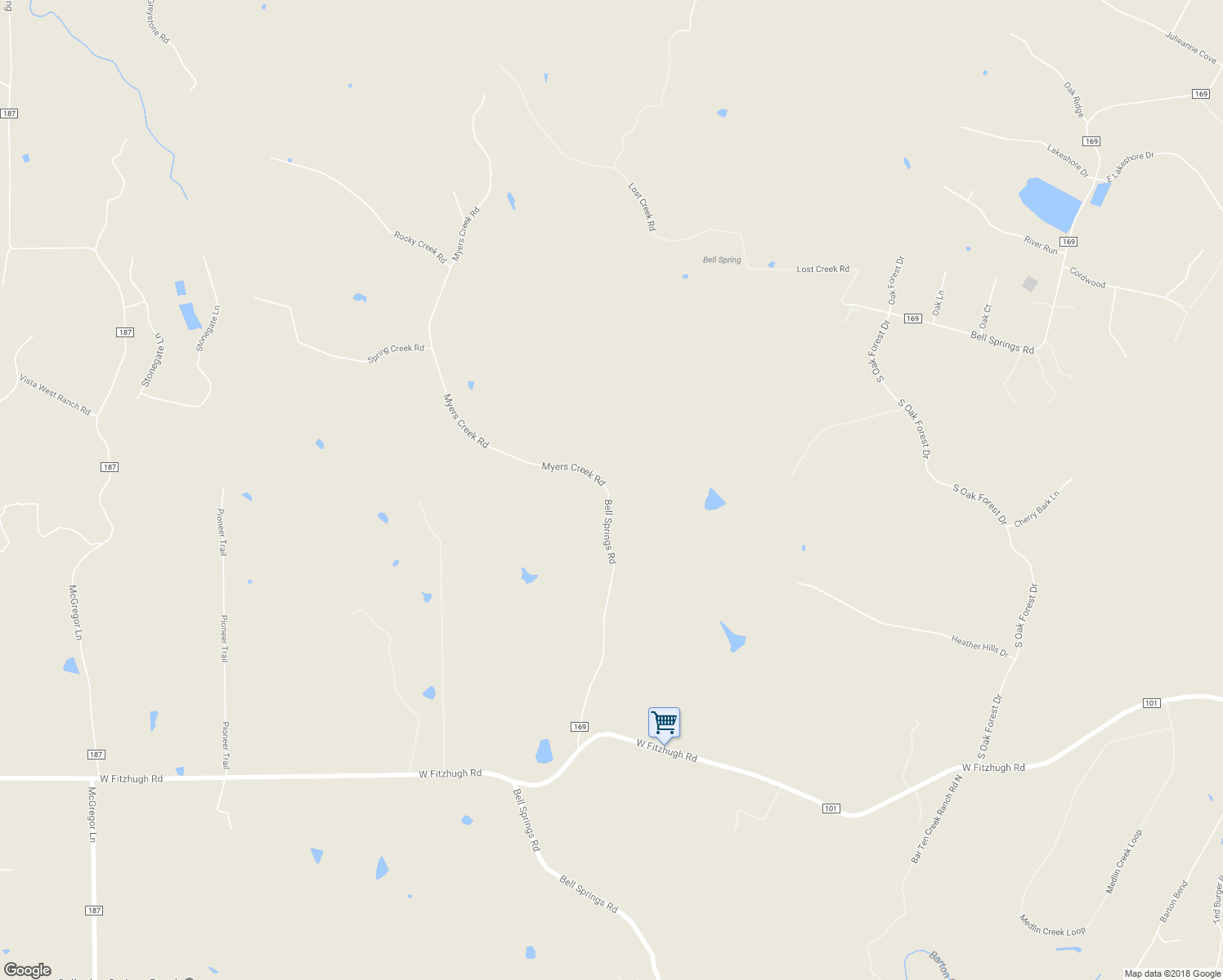 map of restaurants, bars, coffee shops, grocery stores, and more near 1701 Bell Springs Road in Dripping Springs