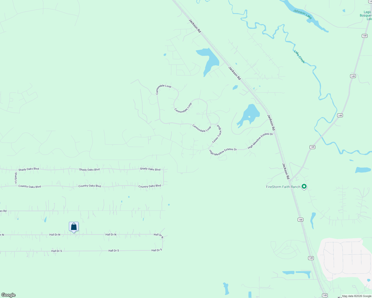 map of restaurants, bars, coffee shops, grocery stores, and more near Texas Trace Boulevard in Montgomery