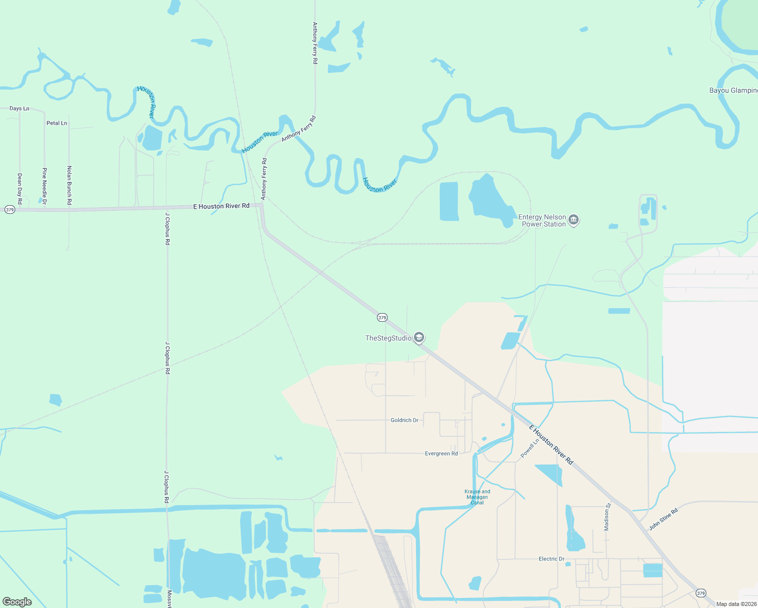 map of restaurants, bars, coffee shops, grocery stores, and more near 3932 Houston River Road in Westlake