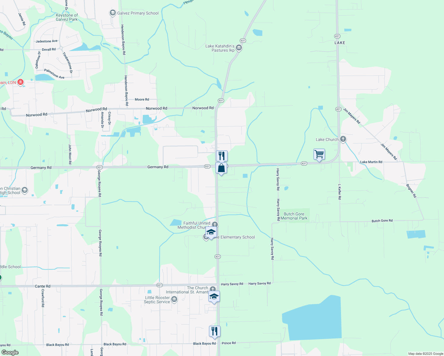 14486 Louisiana 431, Saint Amant LA Walk Score