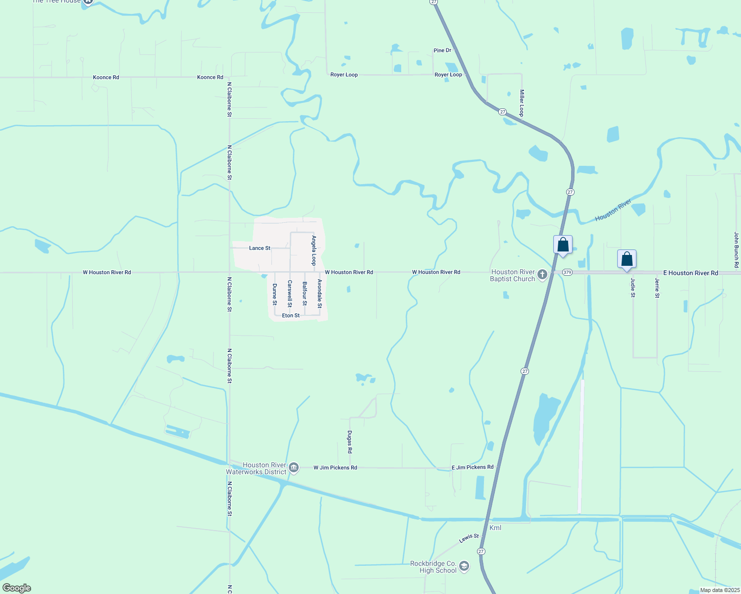 map of restaurants, bars, coffee shops, grocery stores, and more near 514 W Houston River Rd in Sulphur