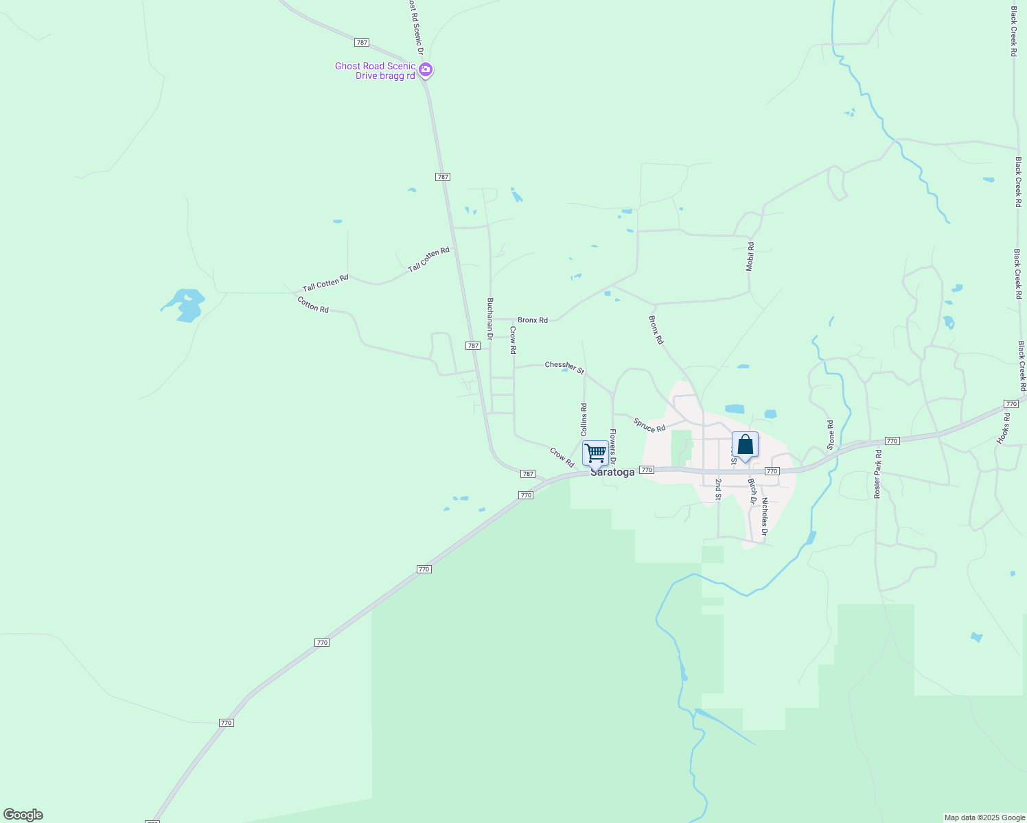map of restaurants, bars, coffee shops, grocery stores, and more near 6009 Crow Road in Saratoga