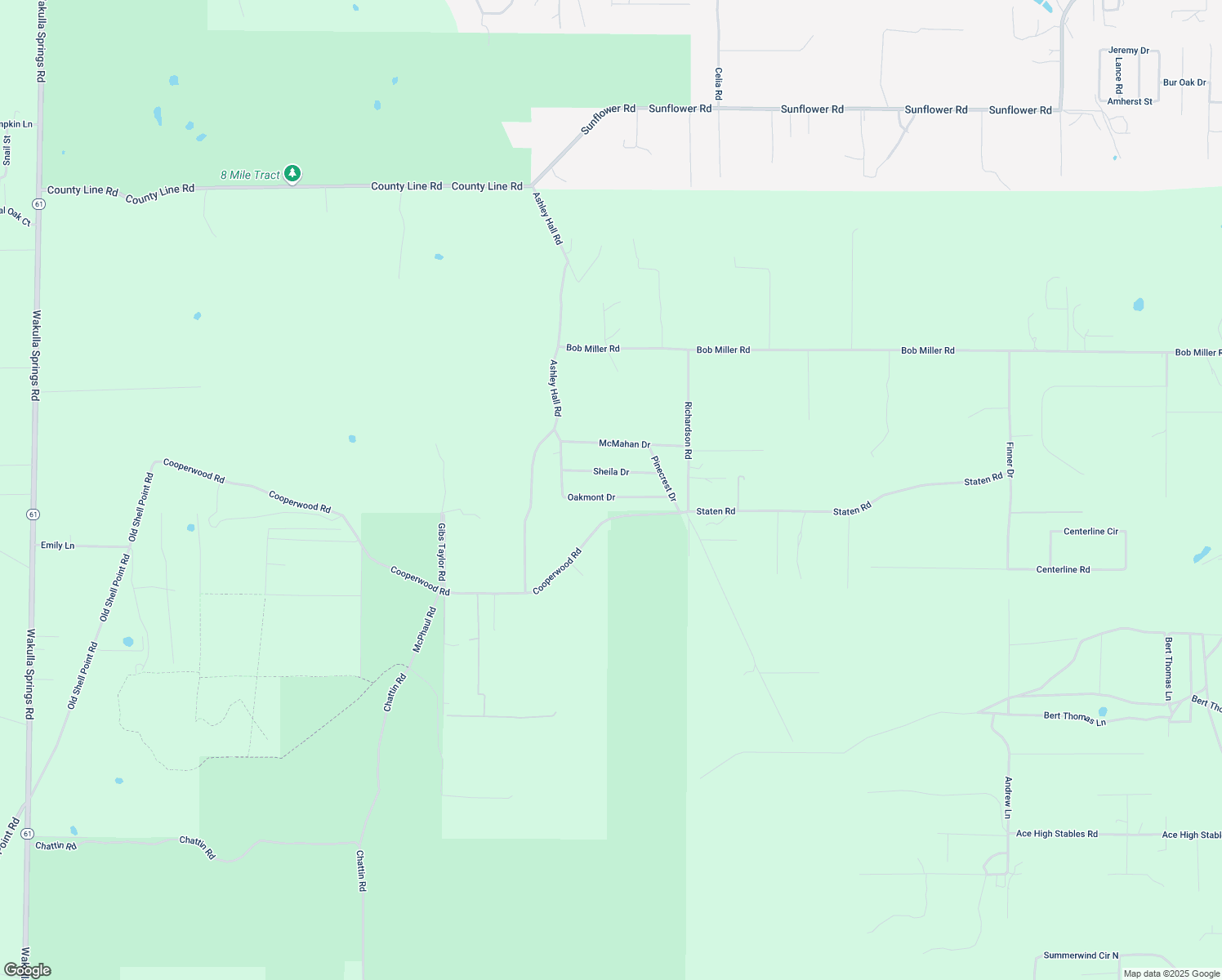 map of restaurants, bars, coffee shops, grocery stores, and more near 133 Oakmont Drive in Crawfordville