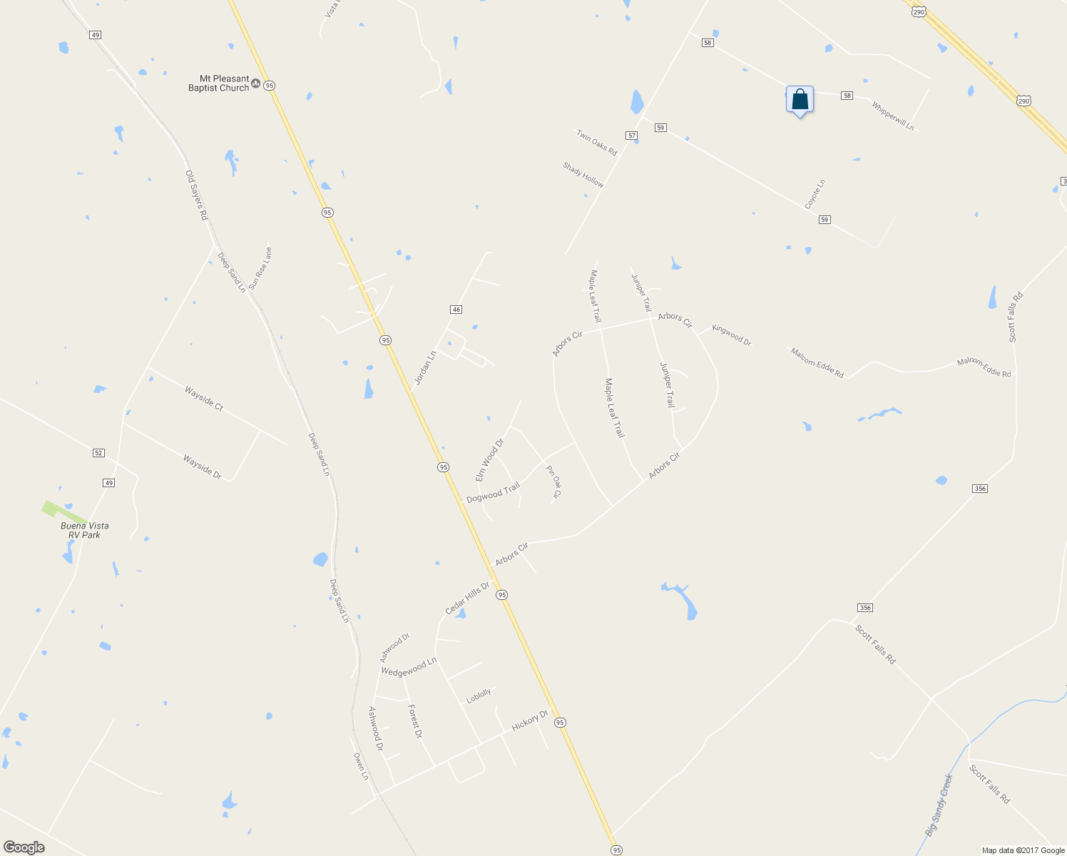 map of restaurants, bars, coffee shops, grocery stores, and more near 113 Pin Oak Crossing in Elgin