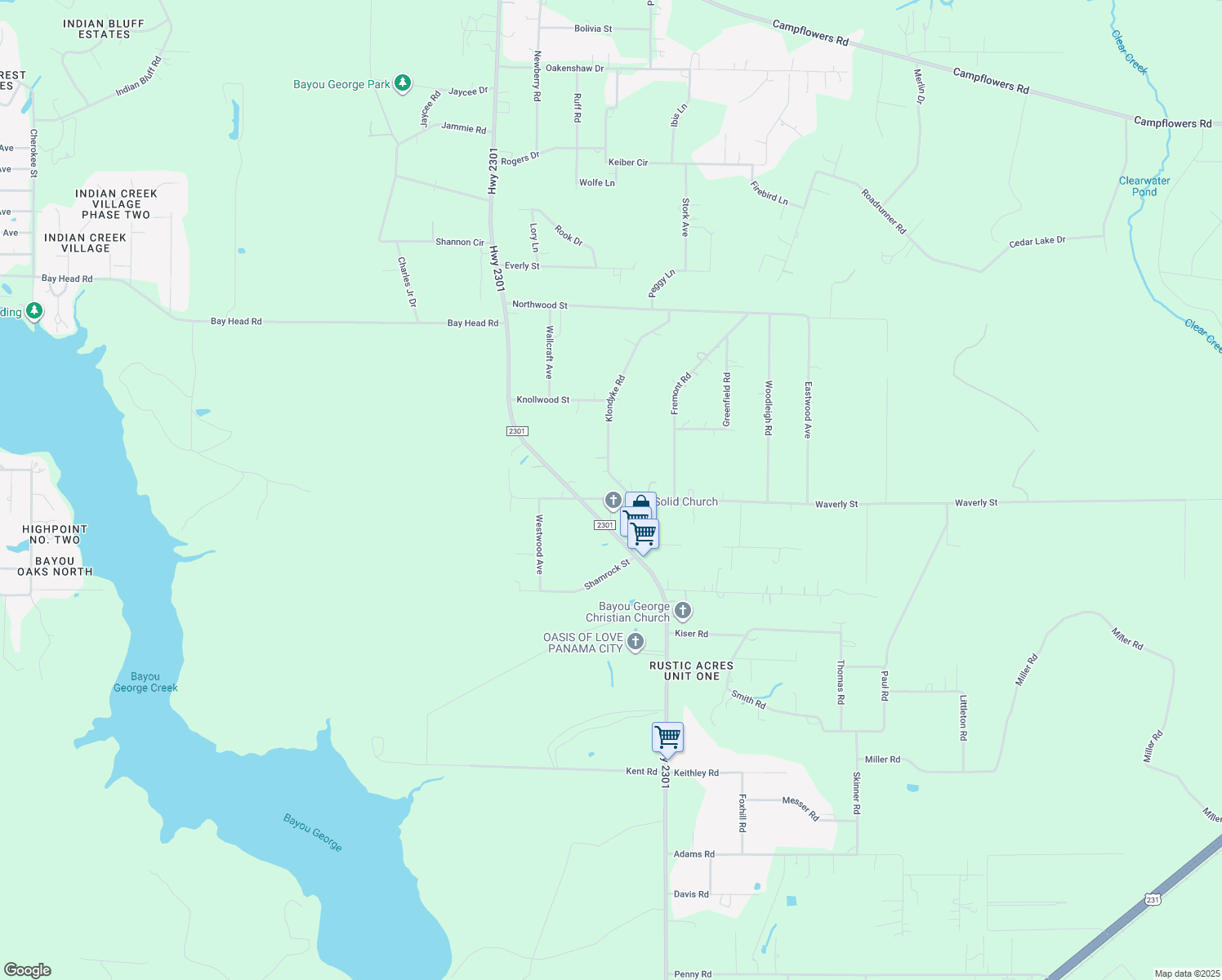 map of restaurants, bars, coffee shops, grocery stores, and more near 8231 Klondyke Road in Youngstown