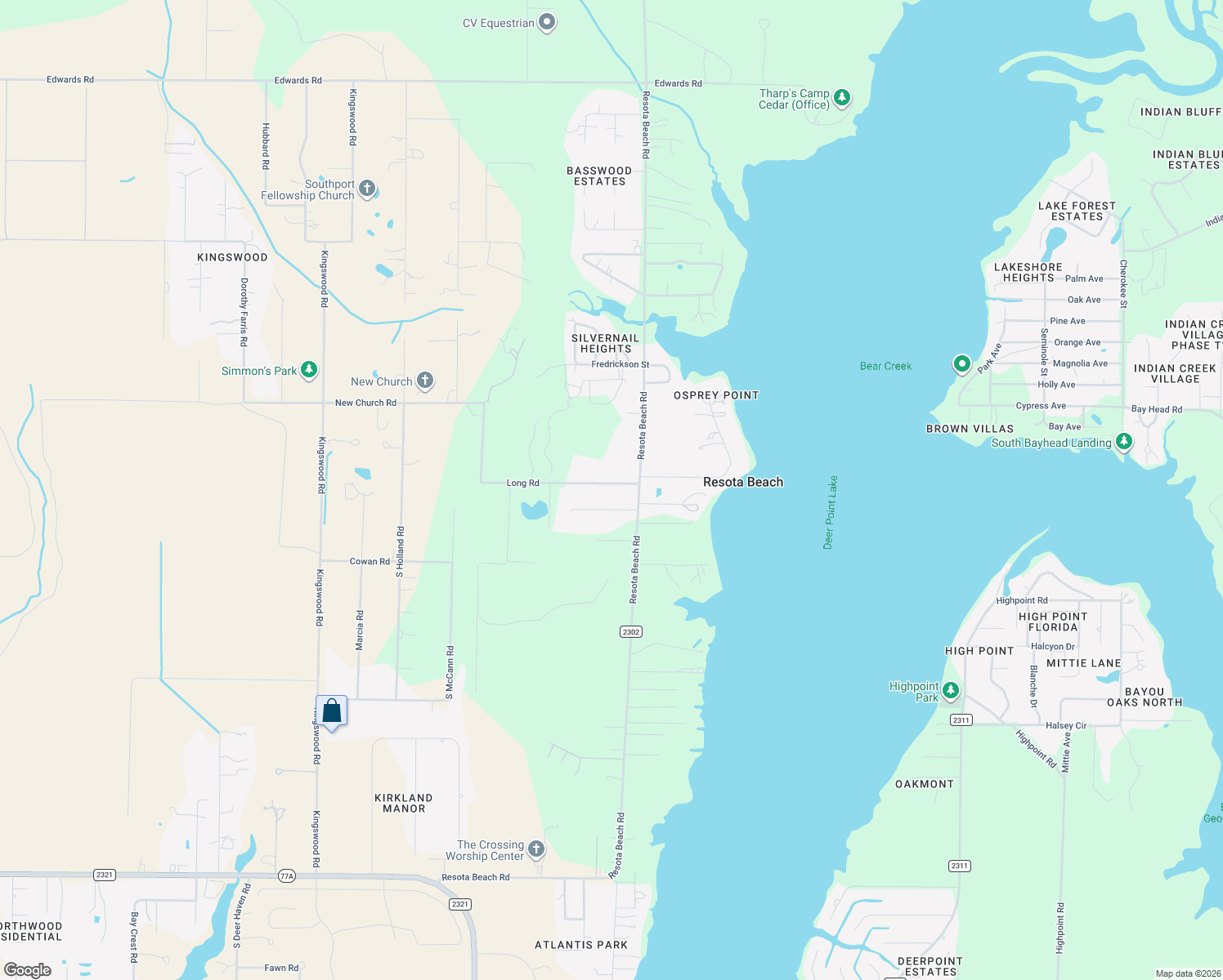 map of restaurants, bars, coffee shops, grocery stores, and more near 3816 Long Road in Southport