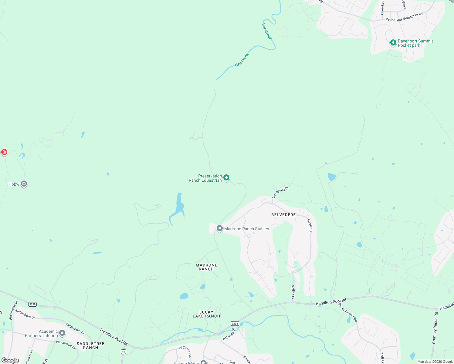 map of restaurants, bars, coffee shops, grocery stores, and more near Madrone Ranch Trail in Spicewood