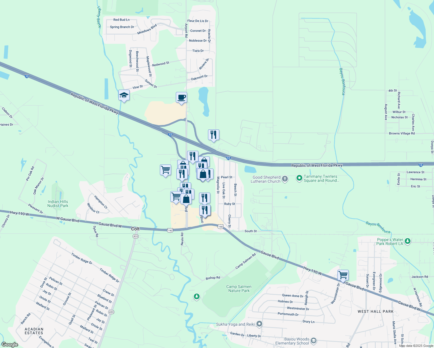 1605 Magnolia Street, Slidell LA Walk Score