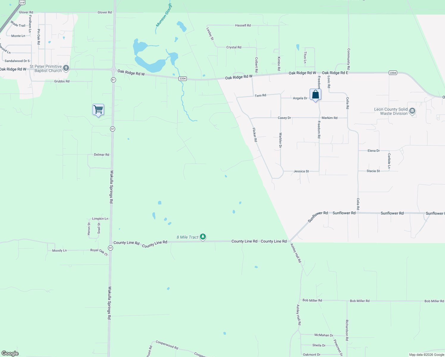 map of restaurants, bars, coffee shops, grocery stores, and more near 981 Sora Road in Tallahassee