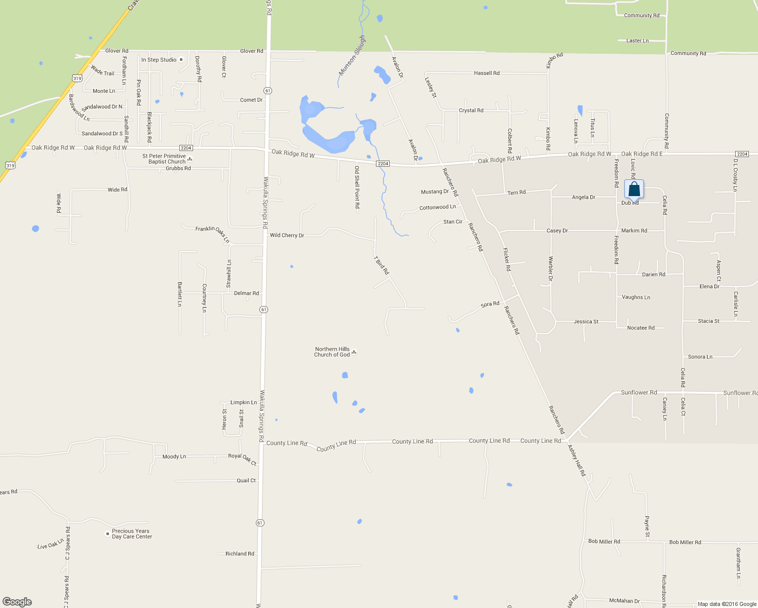 map of restaurants, bars, coffee shops, grocery stores, and more near 1873 Wax Myrtle Road in Tallahassee