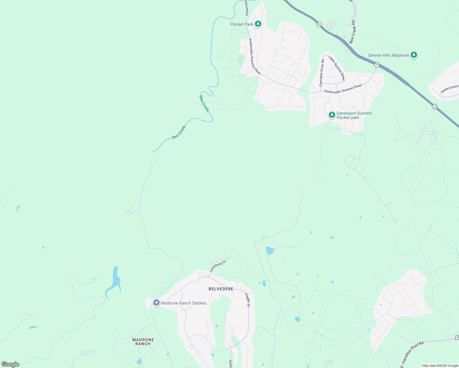 map of restaurants, bars, coffee shops, grocery stores, and more near 7700 Lynchburg Drive in Austin
