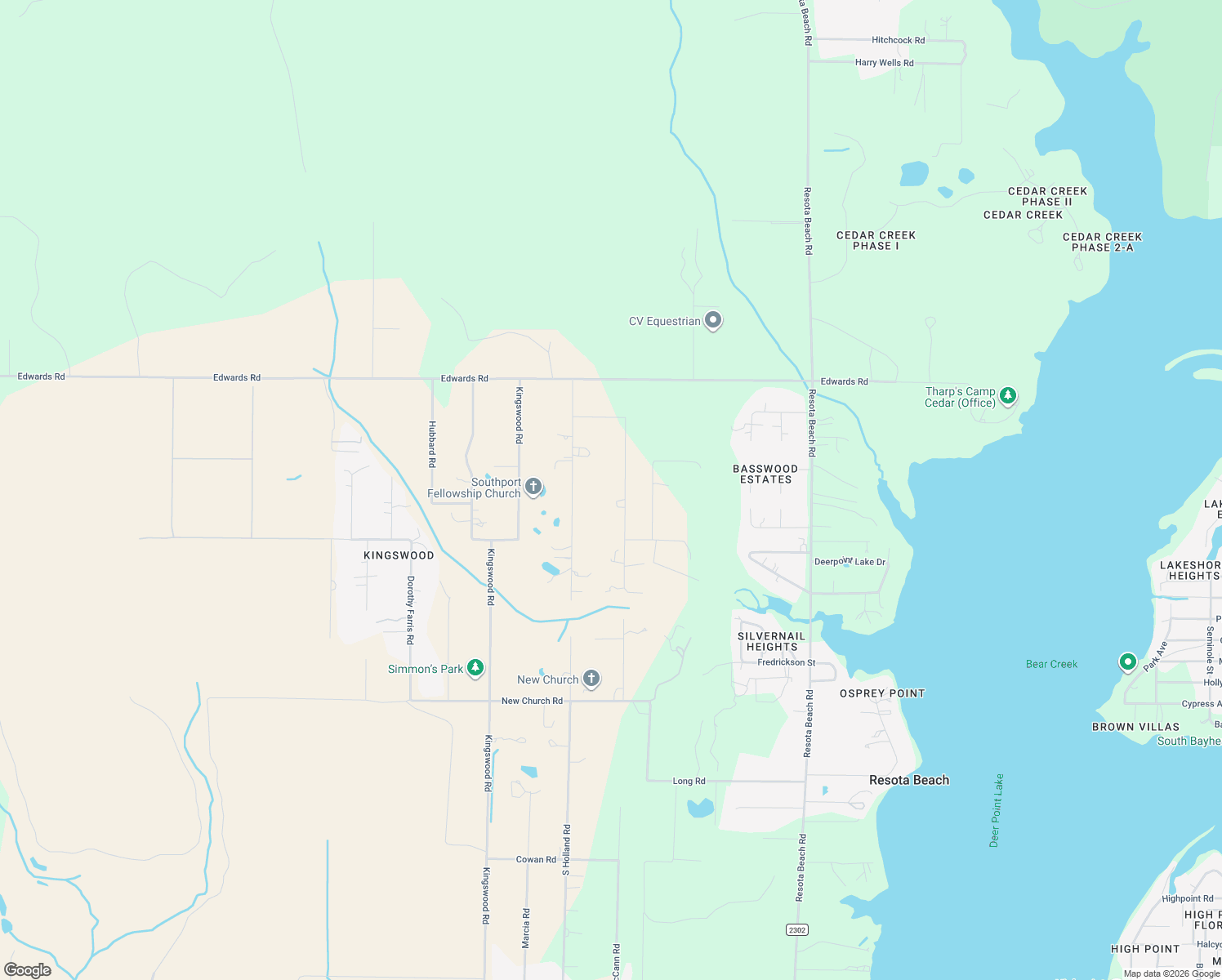 map of restaurants, bars, coffee shops, grocery stores, and more near 9211 McCann Road in Panama City