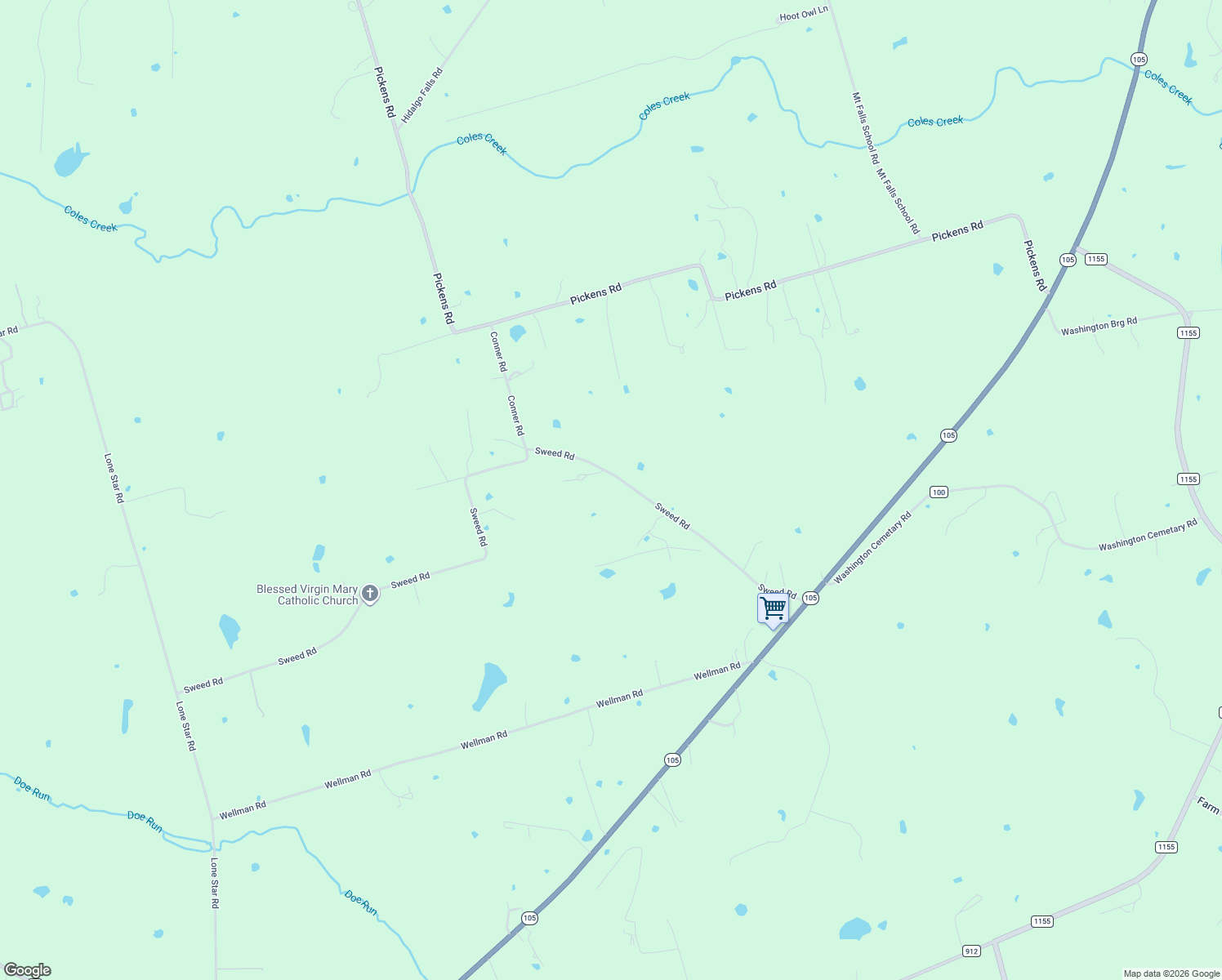 map of restaurants, bars, coffee shops, grocery stores, and more near 18520 Sweed Road in Washington