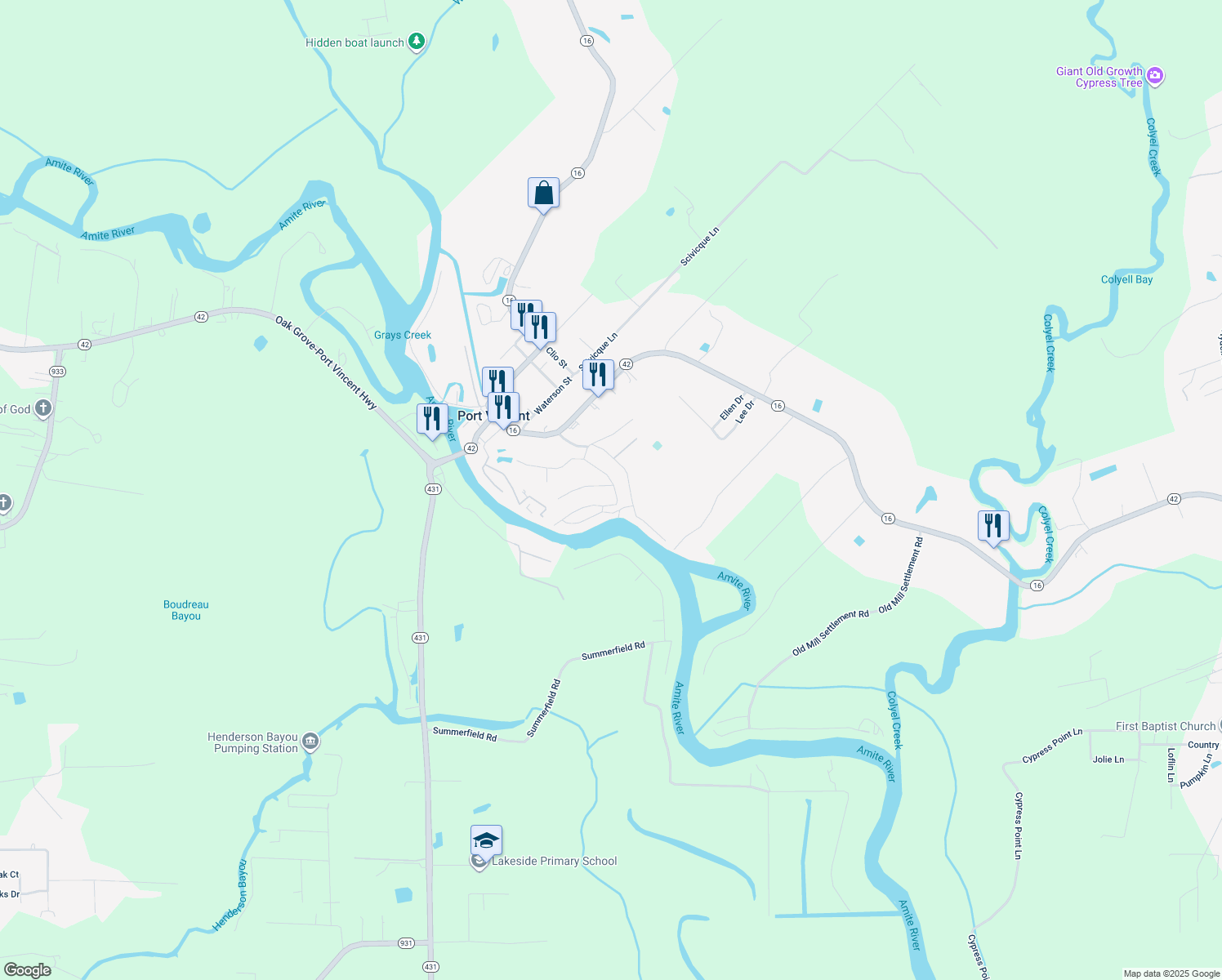 14490 Samantha Drive, Port Vincent LA Walk Score