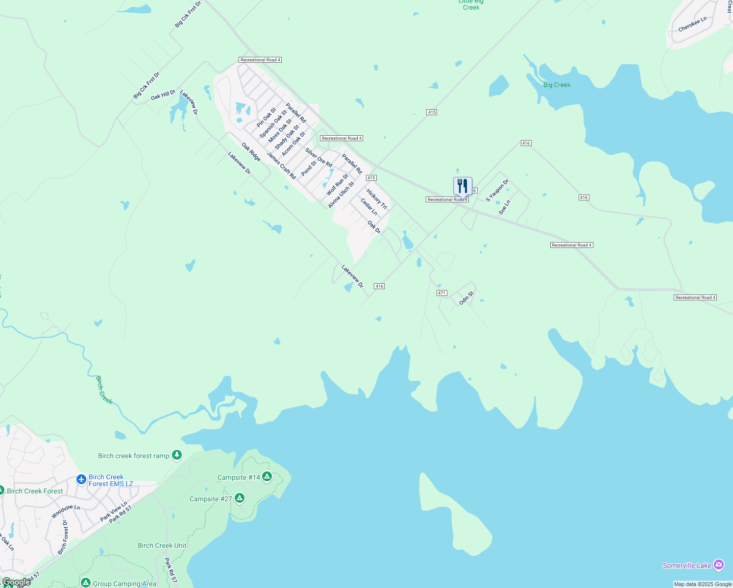 map of restaurants, bars, coffee shops, grocery stores, and more near 401 Lakeview Drive in Somerville
