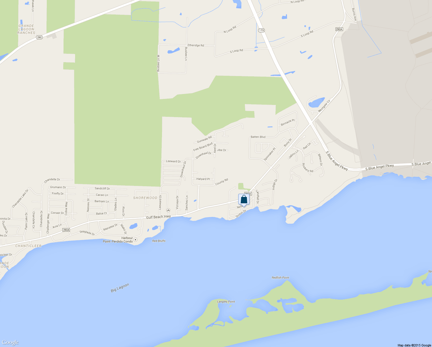 map of restaurants, bars, coffee shops, grocery stores, and more near 820 Ebb Tide Dr in Pensacola