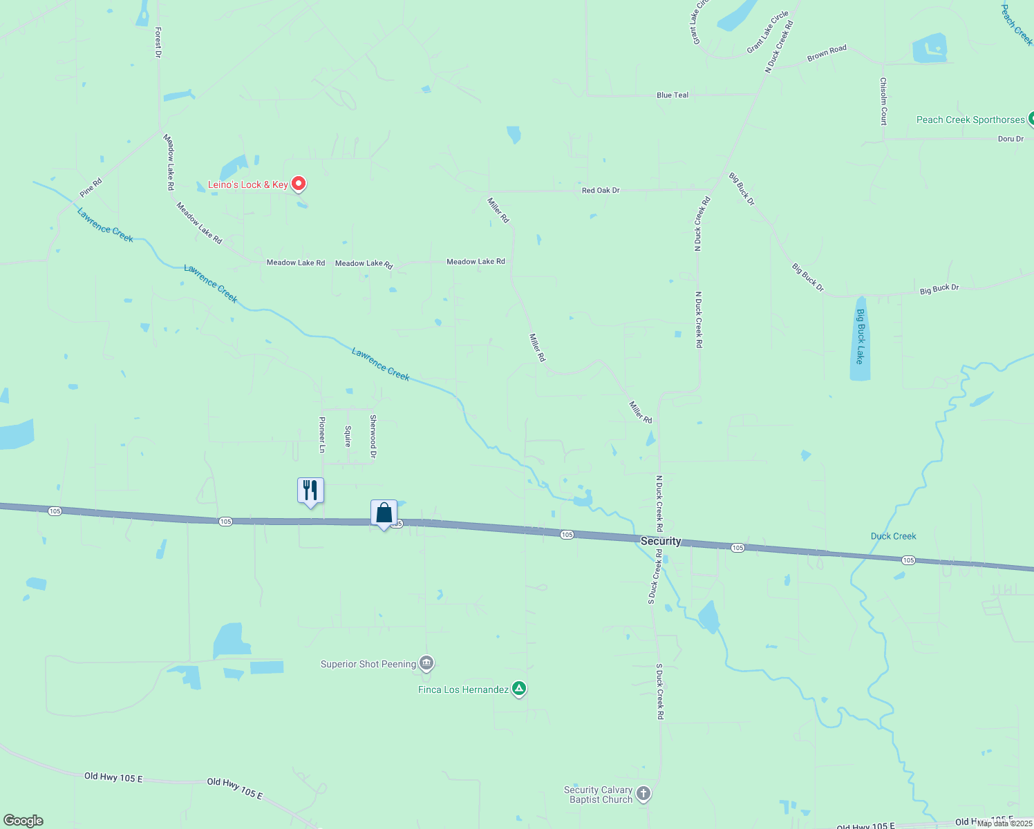 map of restaurants, bars, coffee shops, grocery stores, and more near 1270 Greenbelt Drive in Cleveland
