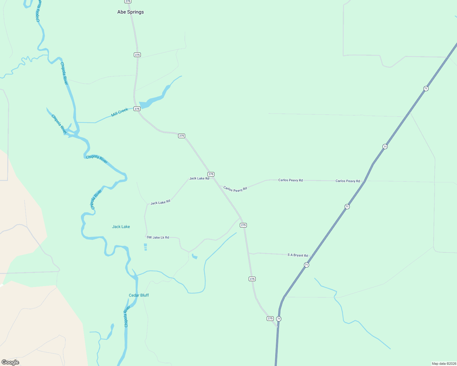 map of restaurants, bars, coffee shops, grocery stores, and more near 15396 Carlos Peavy Road in Blountstown