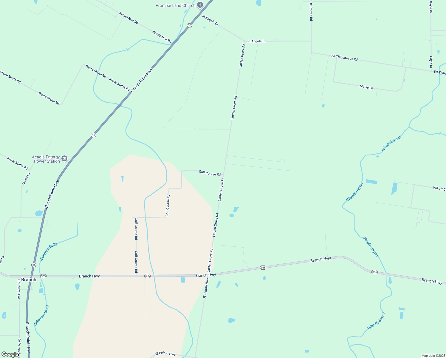 map of restaurants, bars, coffee shops, grocery stores, and more near 1336 Linden Grove Road in Church Point