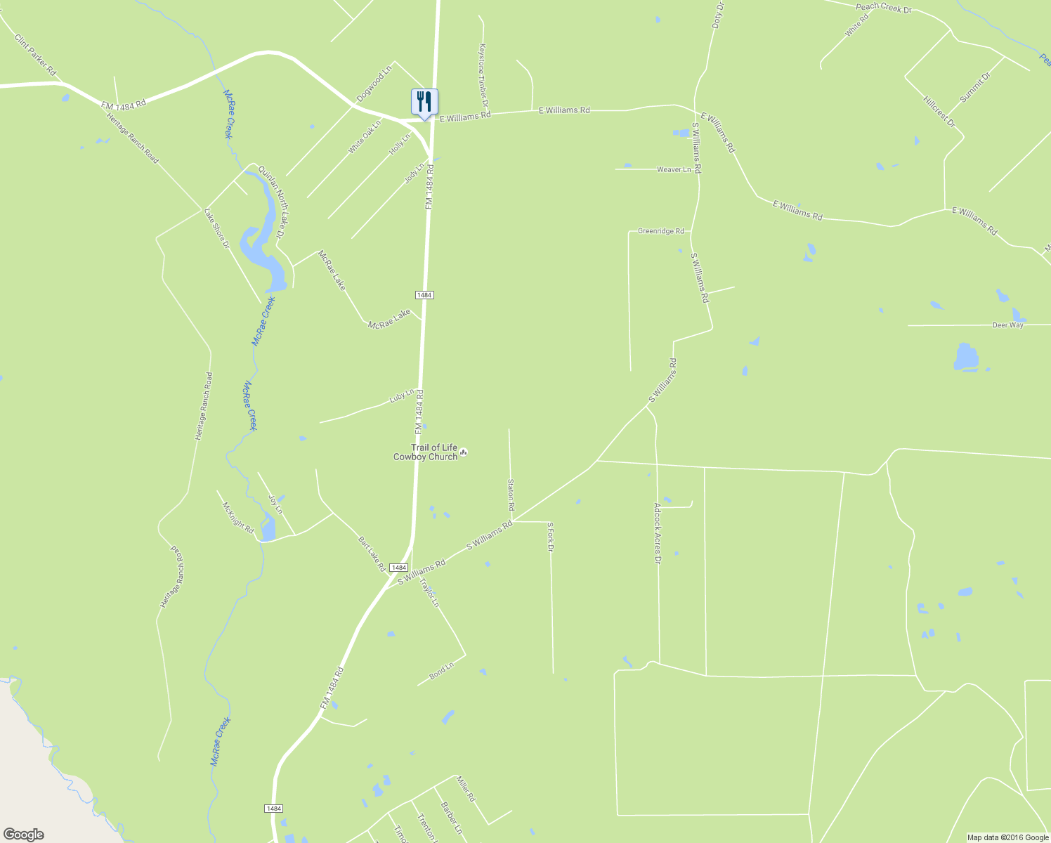 map of restaurants, bars, coffee shops, grocery stores, and more near 9750 Staton Road in Conroe