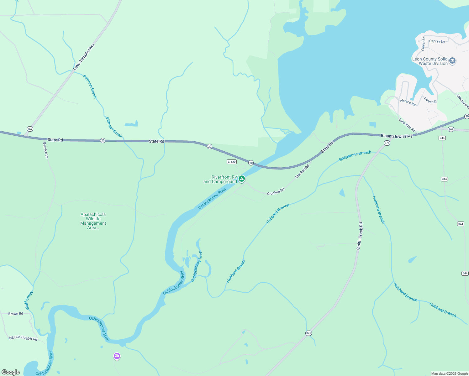 map of restaurants, bars, coffee shops, grocery stores, and more near 4752 Crooked Road in Tallahassee