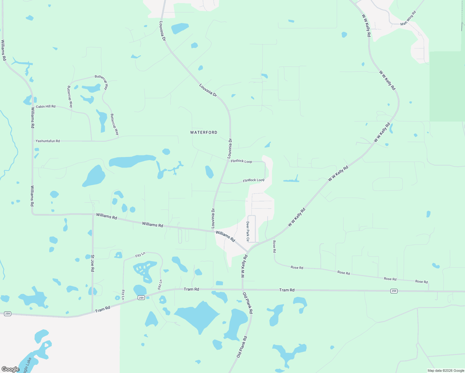 map of restaurants, bars, coffee shops, grocery stores, and more near 6076 Flintlock Loop in Tallahassee