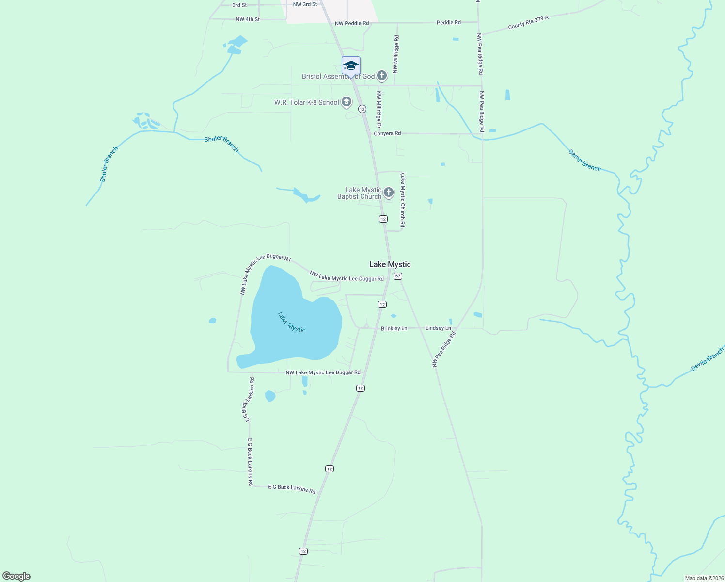 map of restaurants, bars, coffee shops, grocery stores, and more near 10692 Northwest Sanders Road in Bristol