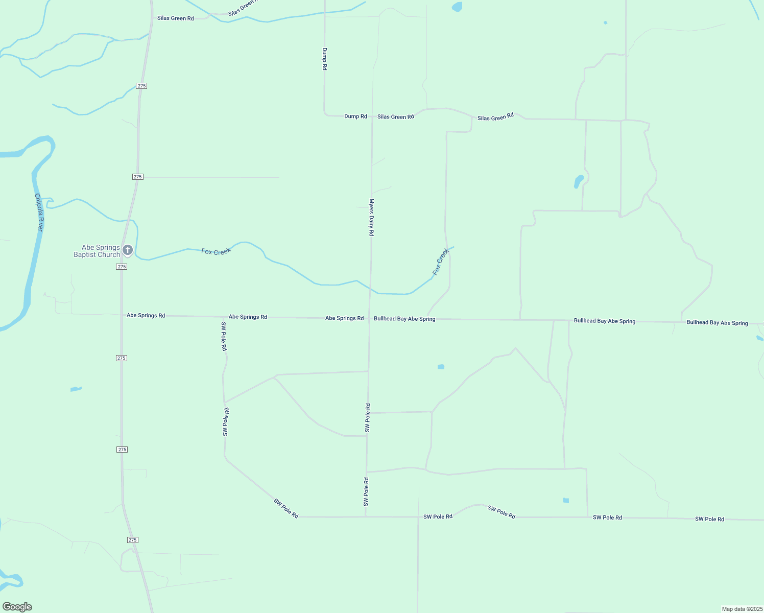 map of restaurants, bars, coffee shops, grocery stores, and more near 15646 Abe Springs Road in Blountstown