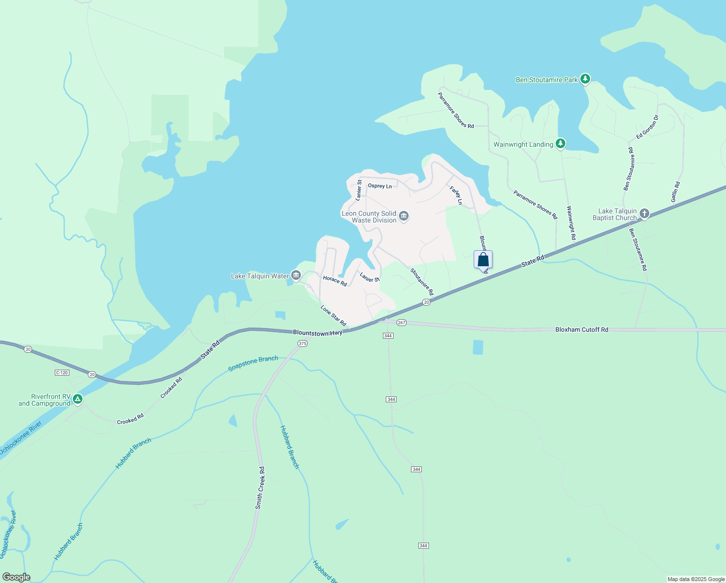 map of restaurants, bars, coffee shops, grocery stores, and more near 4762 Preston Johnson Road in Tallahassee