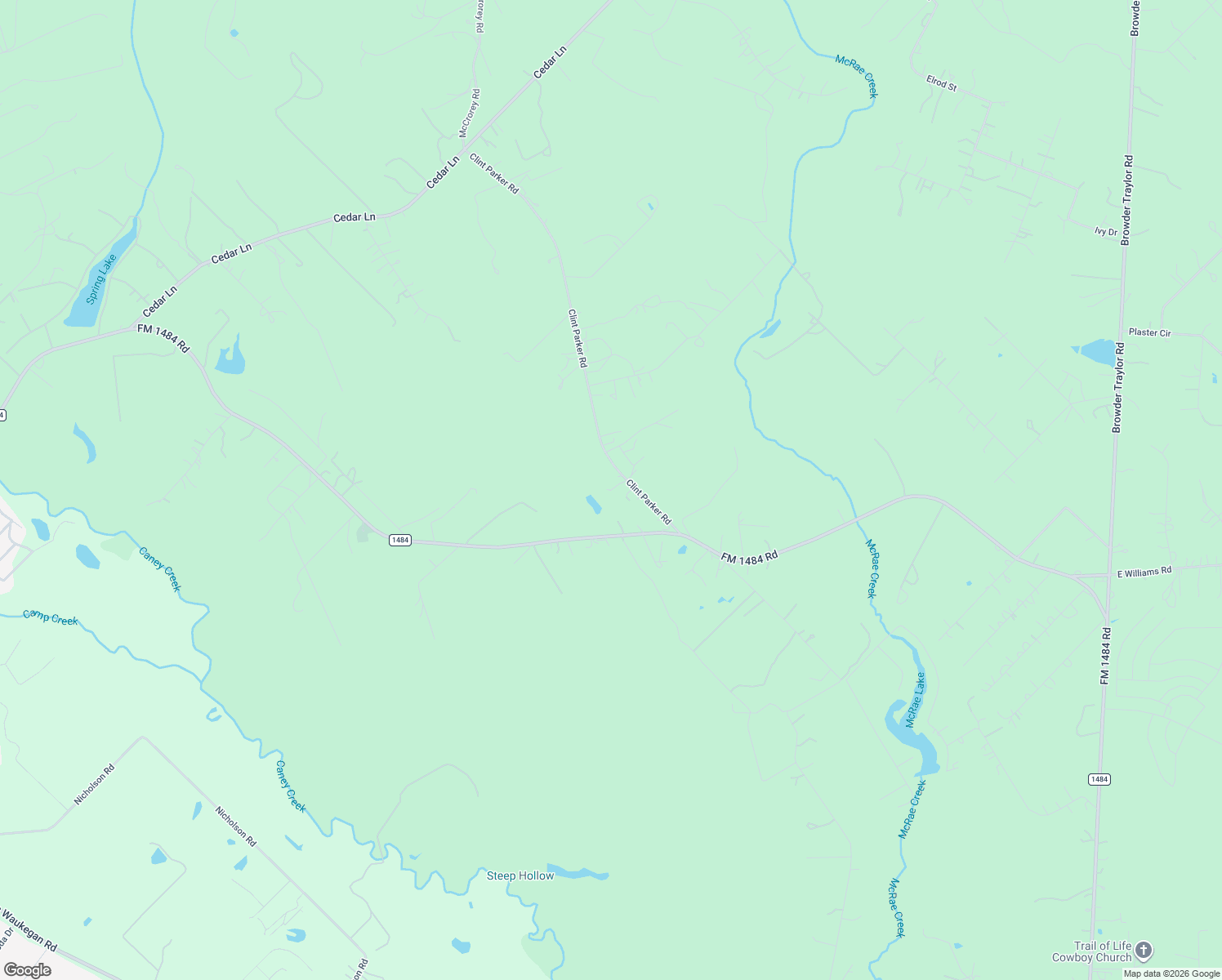 map of restaurants, bars, coffee shops, grocery stores, and more near 11281 Clint Parker Road in Conroe