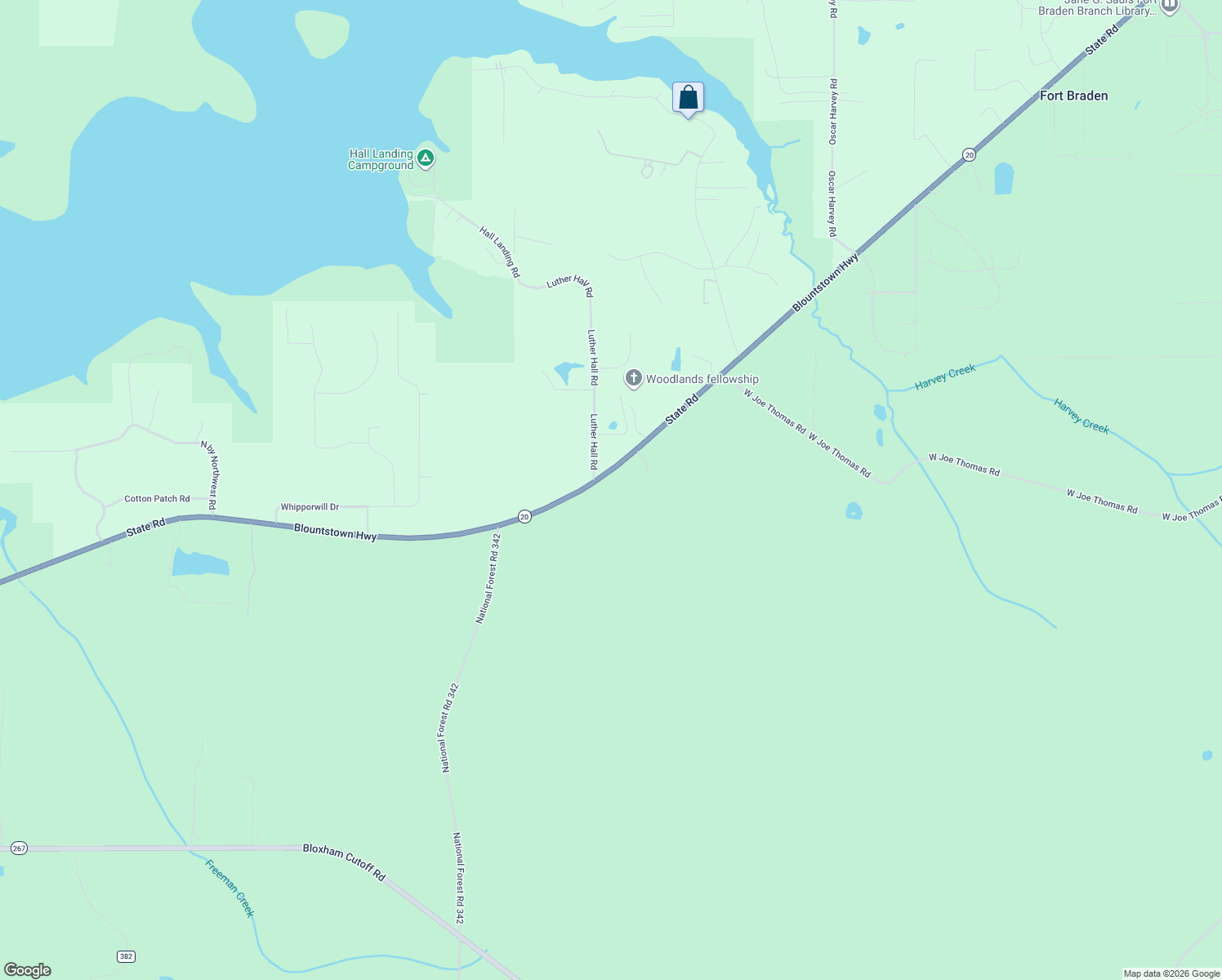 map of restaurants, bars, coffee shops, grocery stores, and more near 18997 Blountstown Highway in Tallahassee