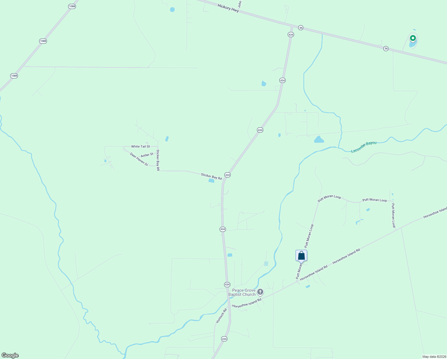 map of restaurants, bars, coffee shops, grocery stores, and more near 29998 Sticker Bay Rd in Lacombe