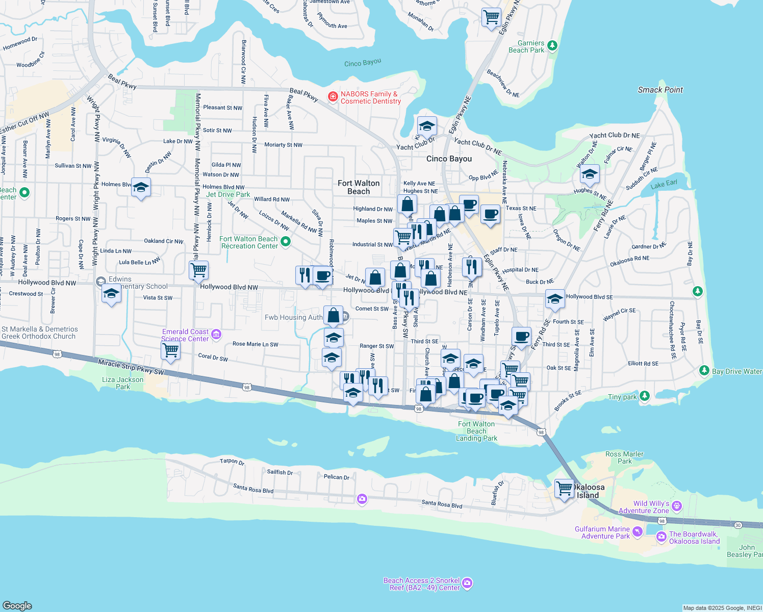 15 Comet Street Southwest, Fort Walton Beach FL Walk Score