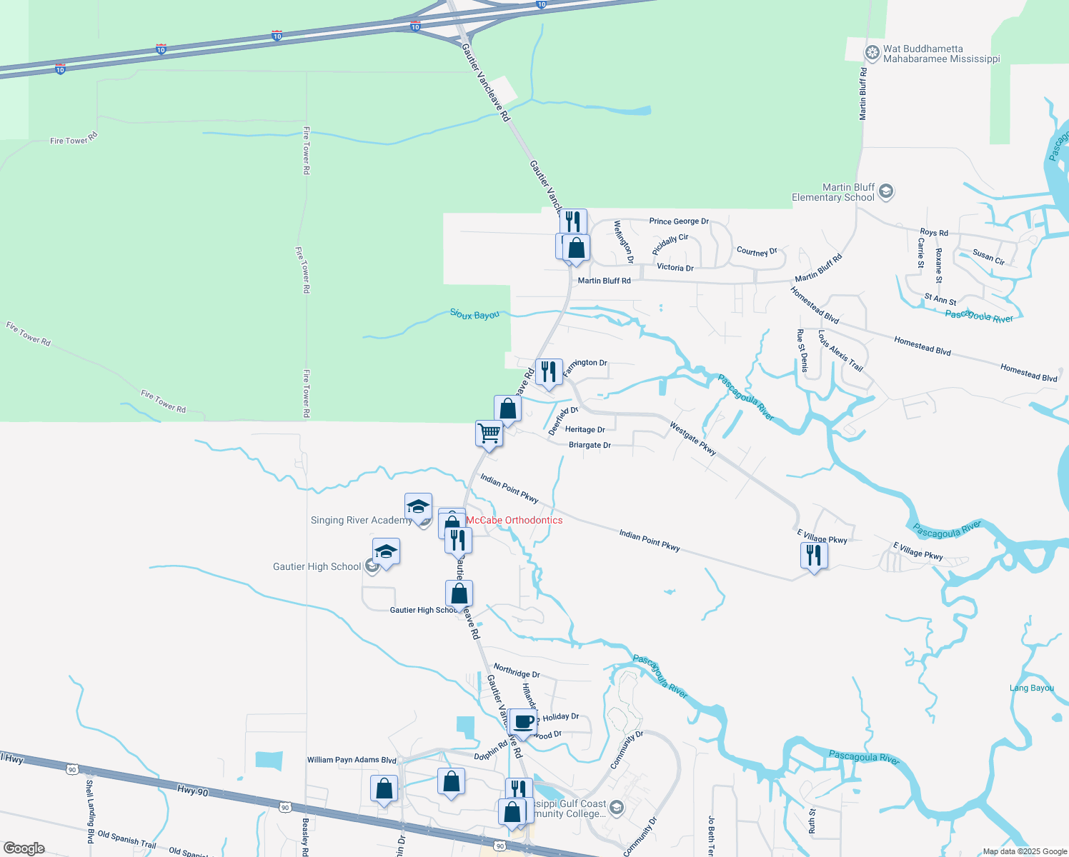 5080 Gautier Vancleave Road, Gautier MS Walk Score