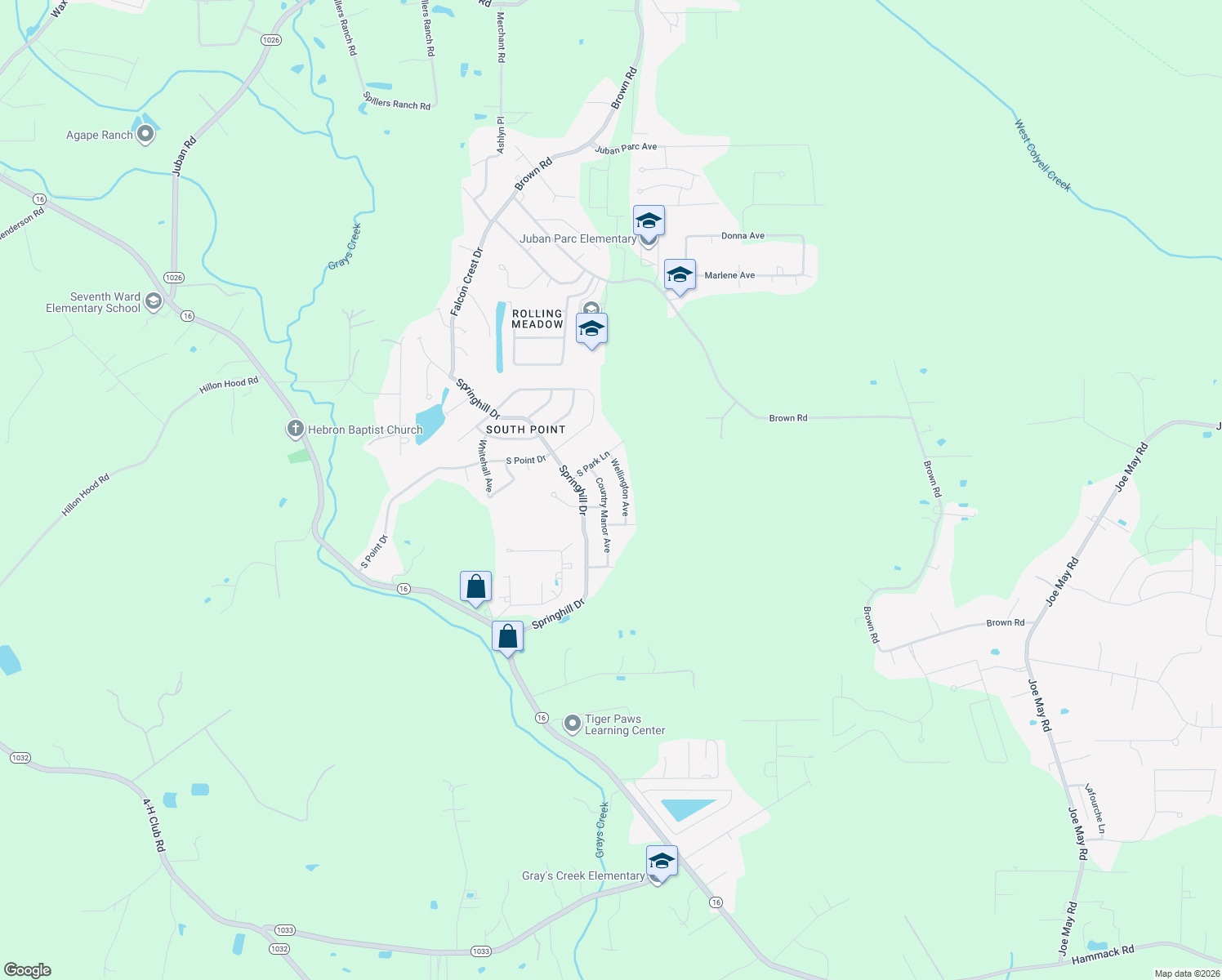 map of restaurants, bars, coffee shops, grocery stores, and more near 23580 Country Manor Avenue in Denham Springs
