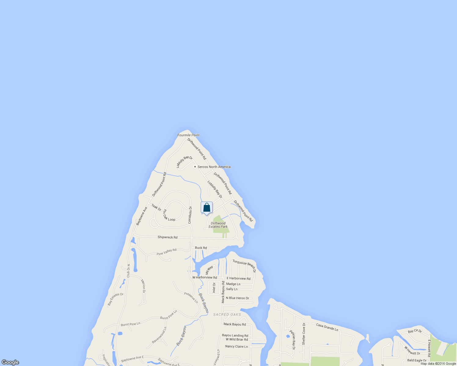 map of restaurants, bars, coffee shops, grocery stores, and more near 1421 Driftwood Point Road in Santa Rosa Beach