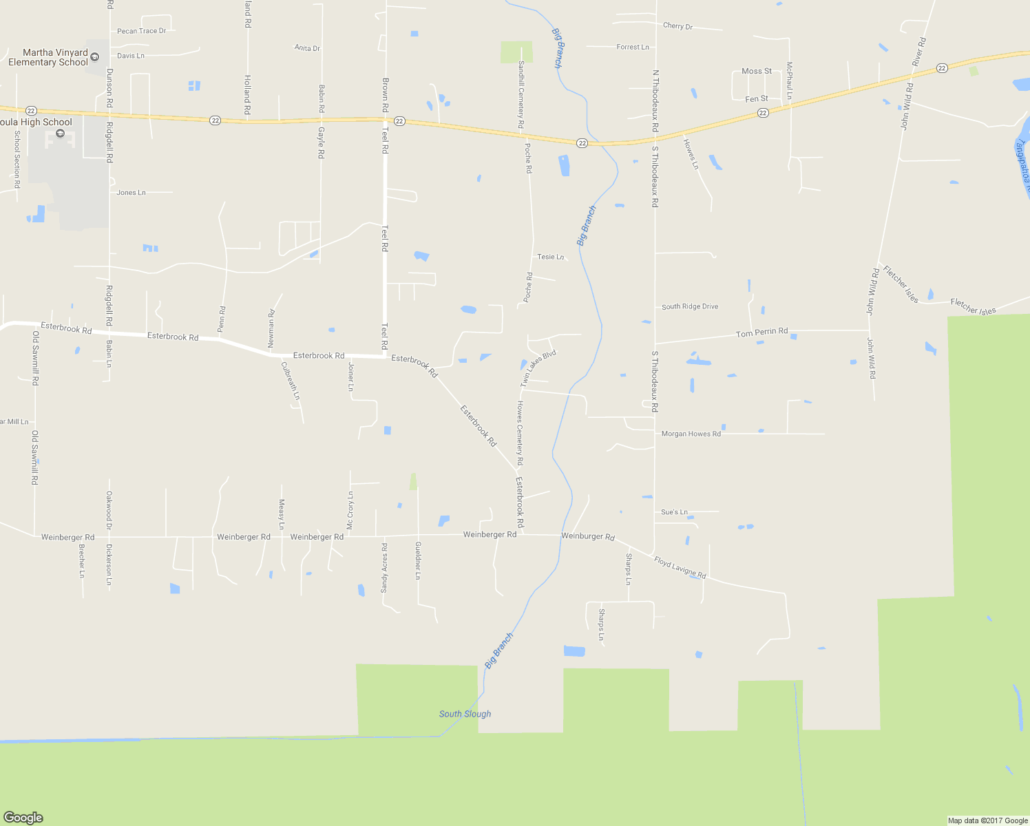 map of restaurants, bars, coffee shops, grocery stores, and more near 39231 Howes Cemetery Road in Ponchatoula