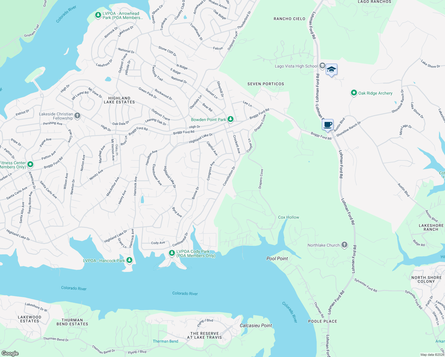 map of restaurants, bars, coffee shops, grocery stores, and more near 20000 Carnege Cove in Leander