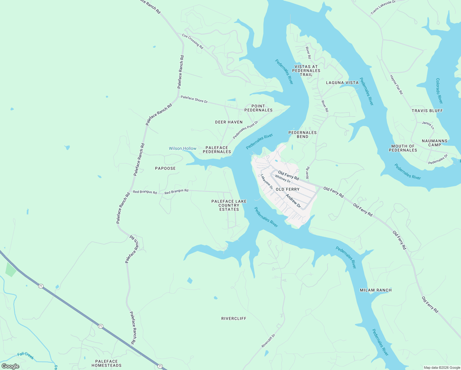 map of restaurants, bars, coffee shops, grocery stores, and more near 533 Nomad Drive in Spicewood