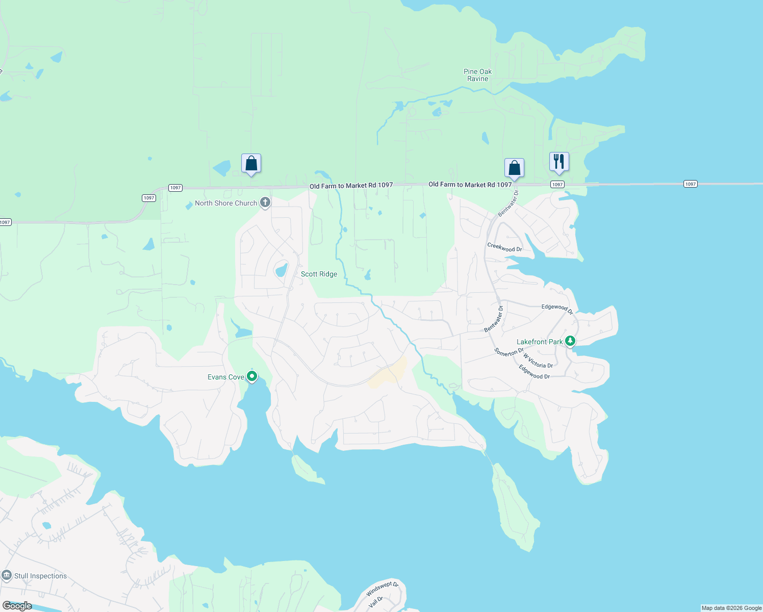 map of restaurants, bars, coffee shops, grocery stores, and more near 207 Monterrey Road West in Montgomery