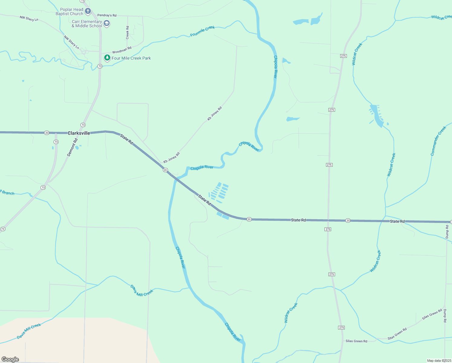 map of restaurants, bars, coffee shops, grocery stores, and more near 13496 Highway 20 in Altha