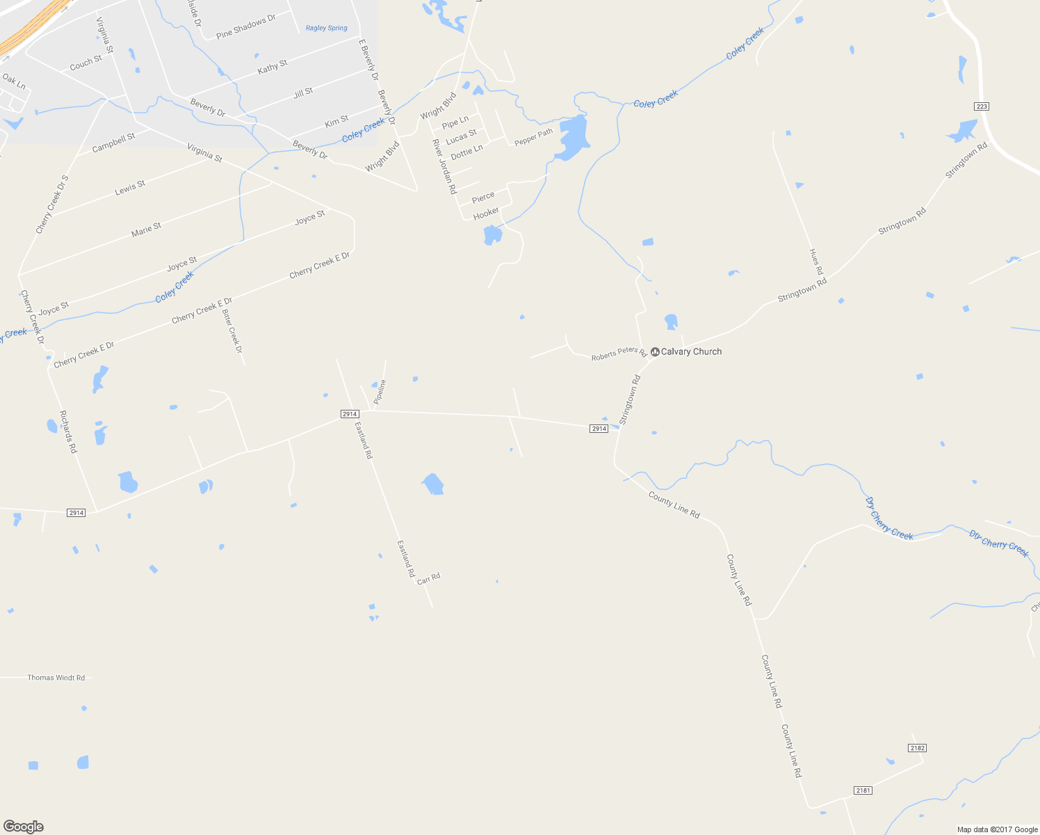 map of restaurants, bars, coffee shops, grocery stores, and more near Stringtown Road in Shepherd