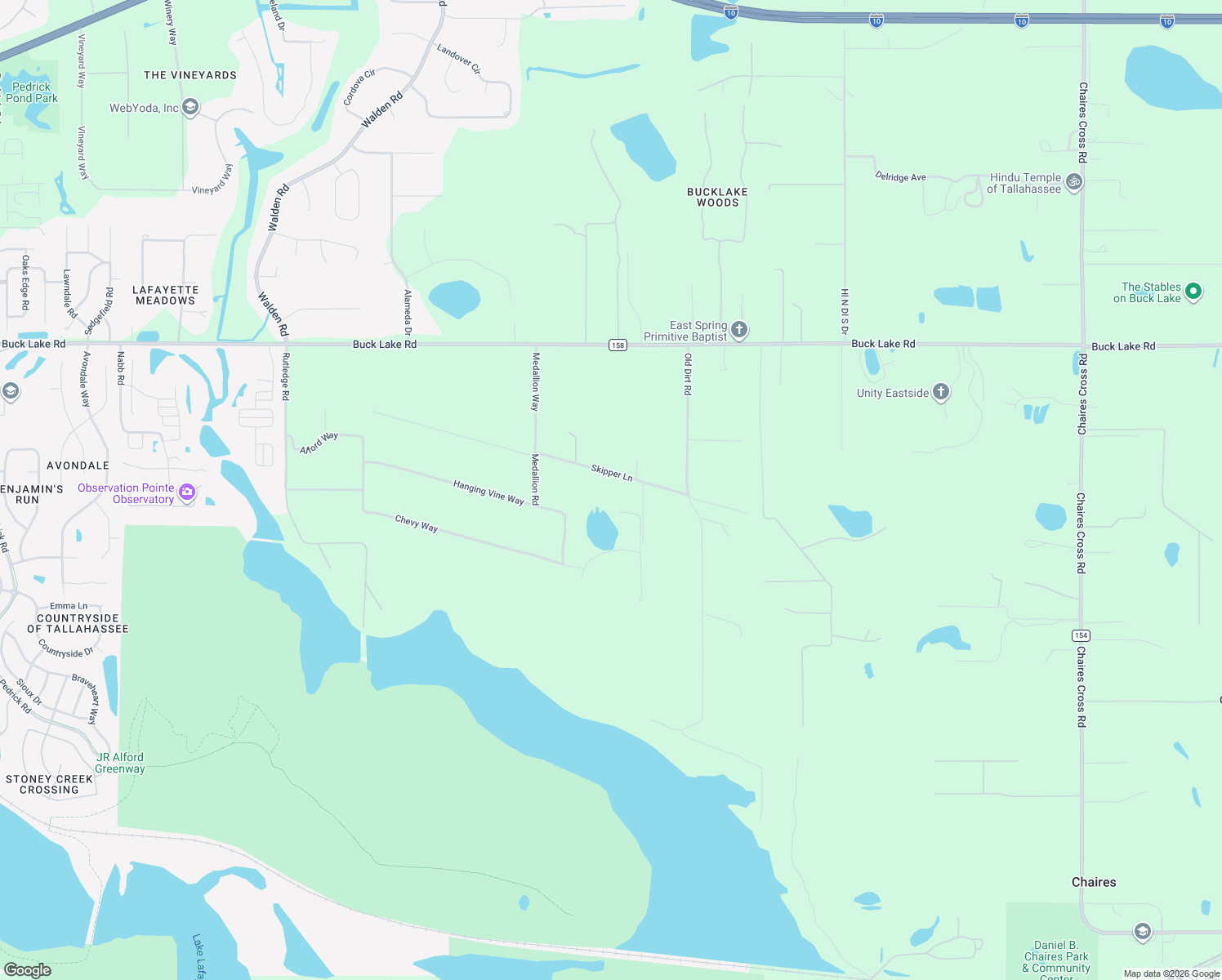 map of restaurants, bars, coffee shops, grocery stores, and more near 7585 Skipper Lane in Tallahassee