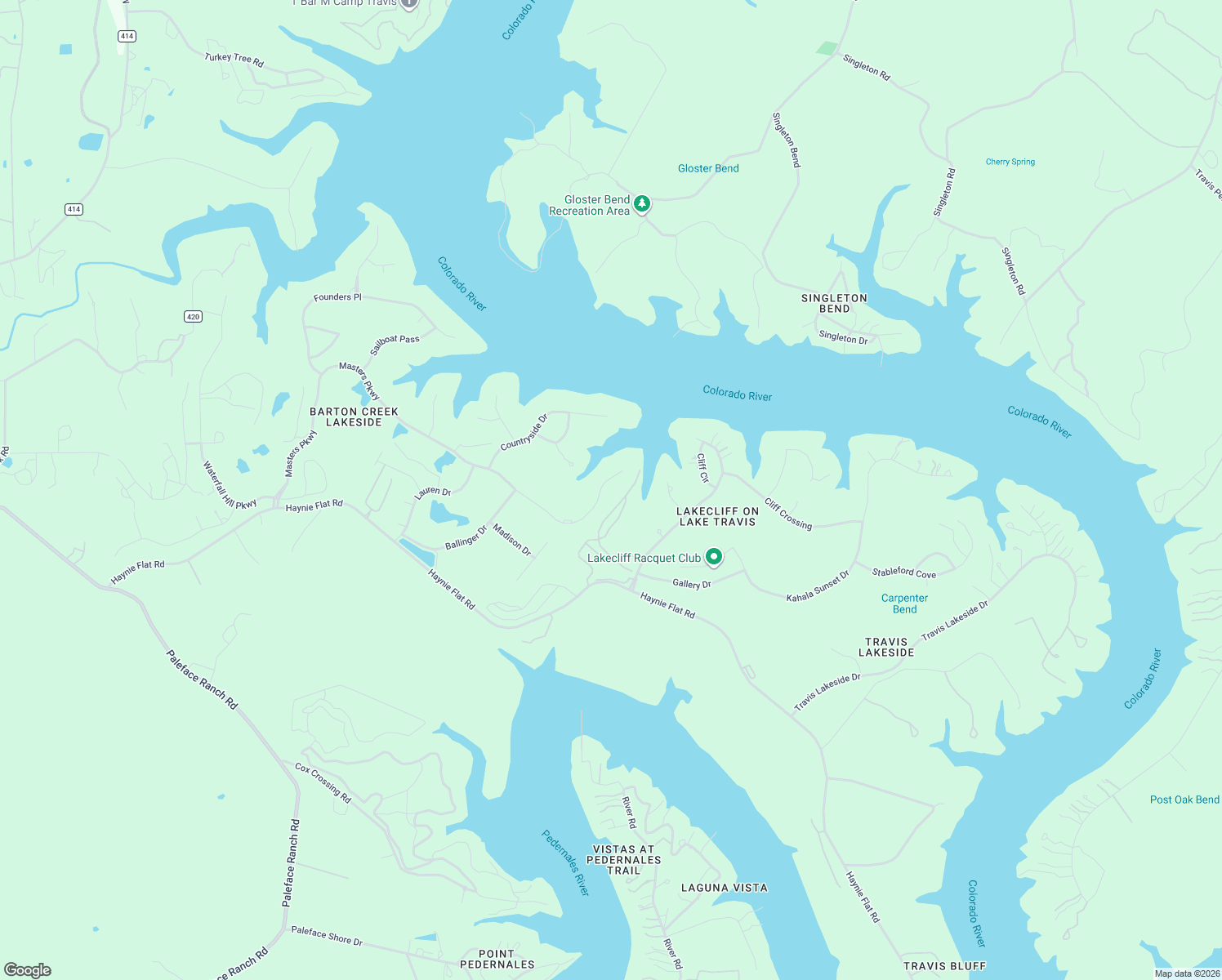 map of restaurants, bars, coffee shops, grocery stores, and more near 26015 Masters Parkway in Spicewood