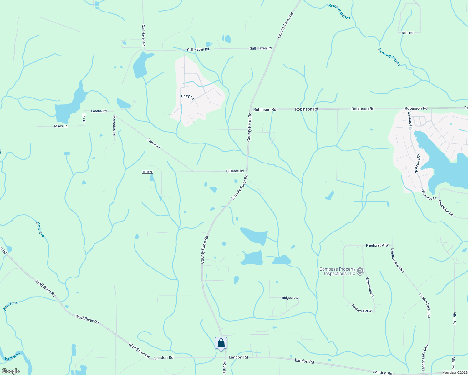 map of restaurants, bars, coffee shops, grocery stores, and more near 12229 County Farm Rd in Gulfport
