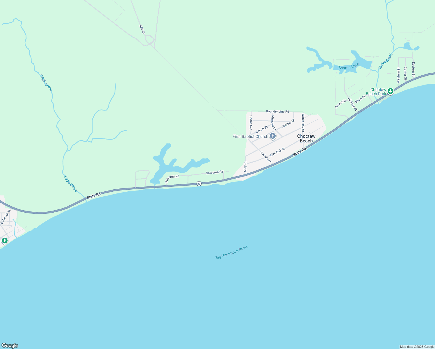 map of restaurants, bars, coffee shops, grocery stores, and more near 219 Satsuma Road in Niceville